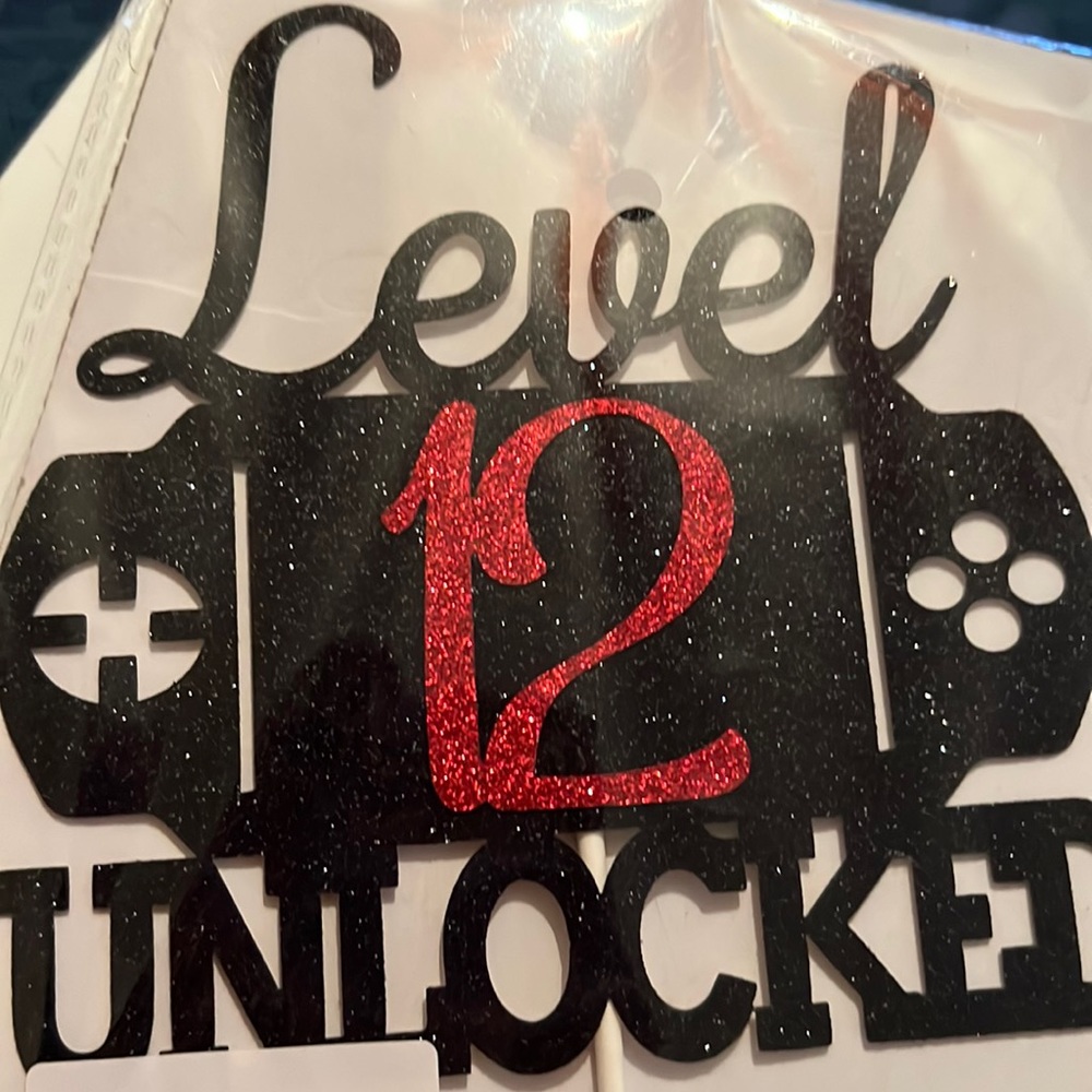Level 12 unlocked cake toper